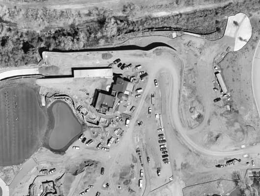 Ravena site, birds eye